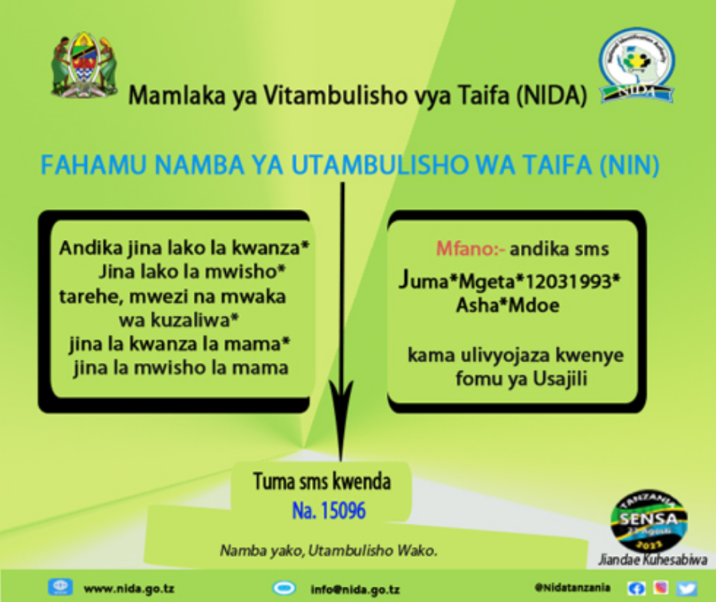 Jinsi ya kujua namba ya NIDA | www.nida.go.tz id number