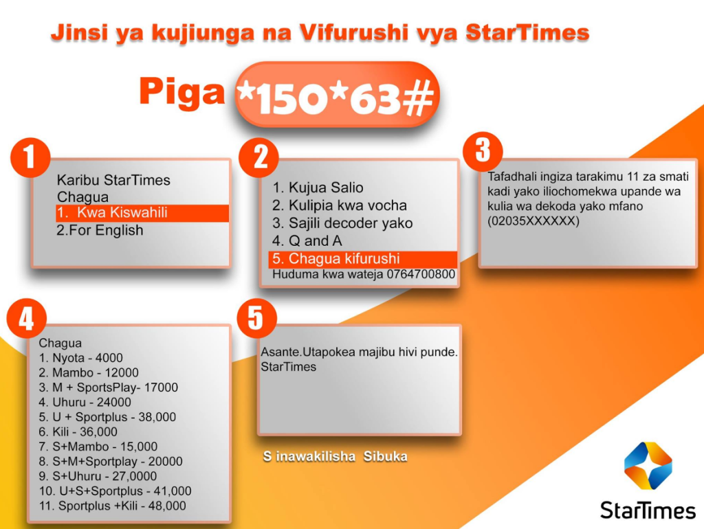 Jinsi ya kujiunga na vifurushi vya Startimes