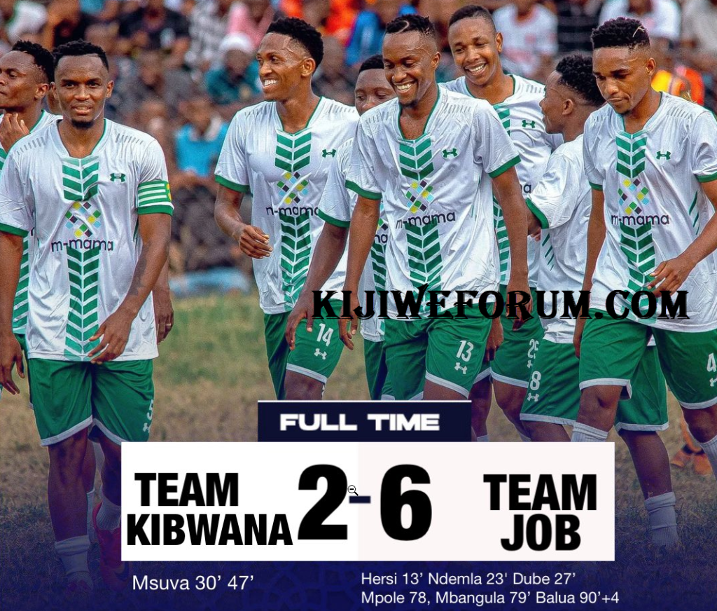 MATOKEO Team Kibwana 2-6 Team Job Mechi ya Hisani